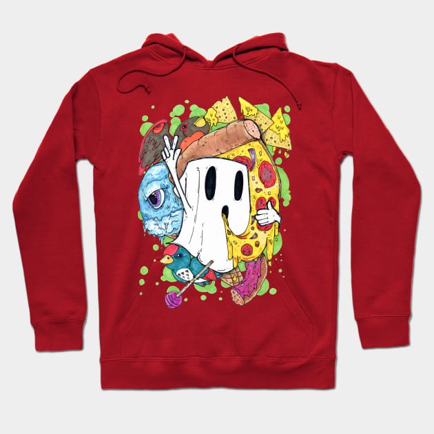 Junk Food Ghost Hoodie by Sleepyvolf